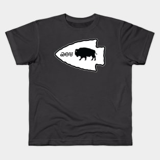 Cherokee Bison Arrowhead Kids T-Shirt
